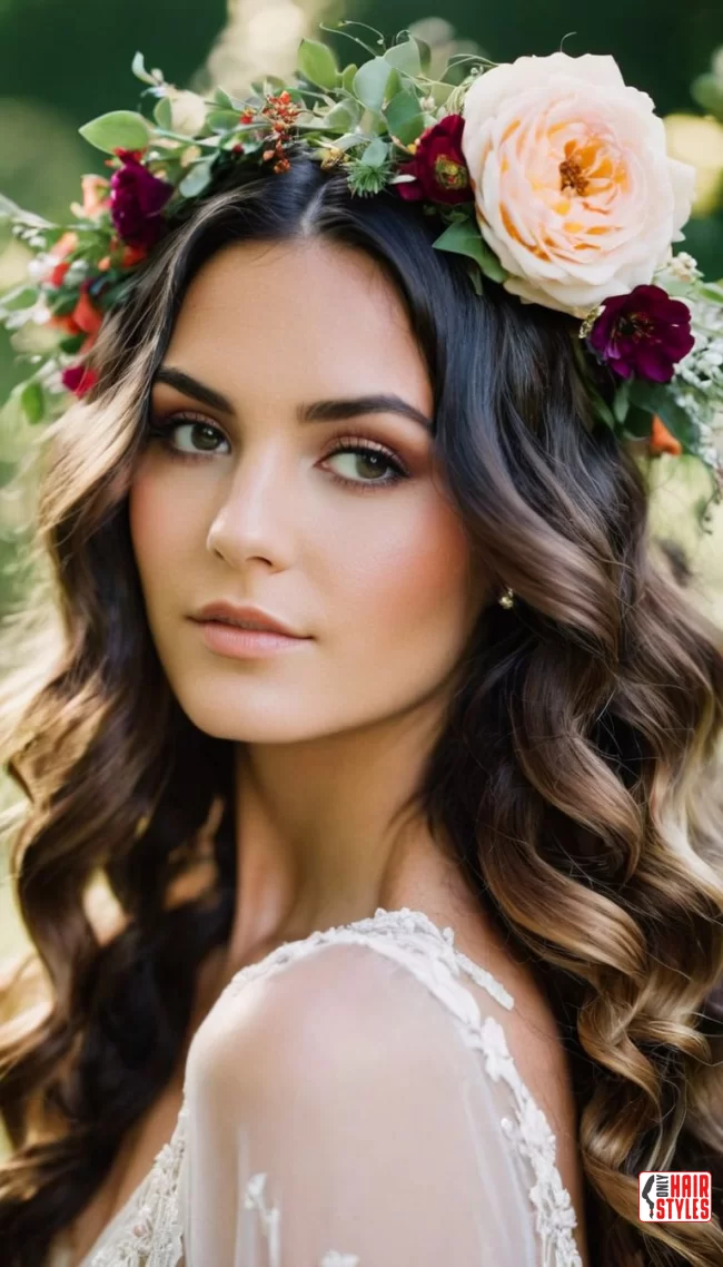 2. Bohemian Beauty: Loose Waves and Floral Accents | Perfect Wedding Hairstyles: Timeless Trends For Your Special Day