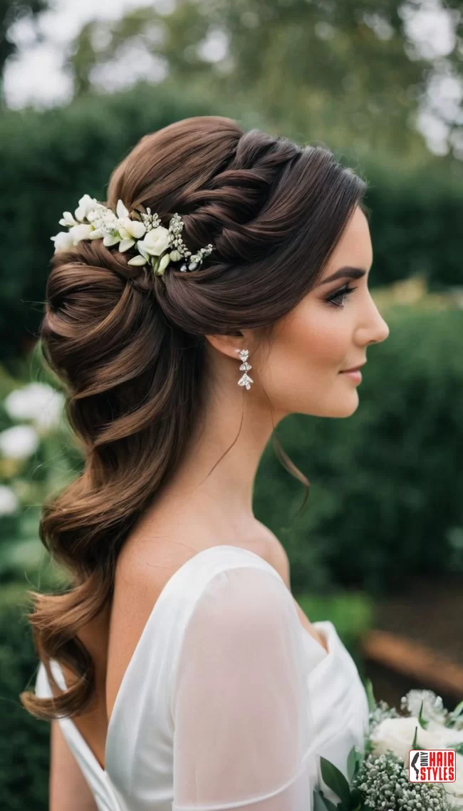 5. Timeless Half-Up, Half-Down: The Best of Both Worlds | Perfect Wedding Hairstyles: Timeless Trends For Your Special Day