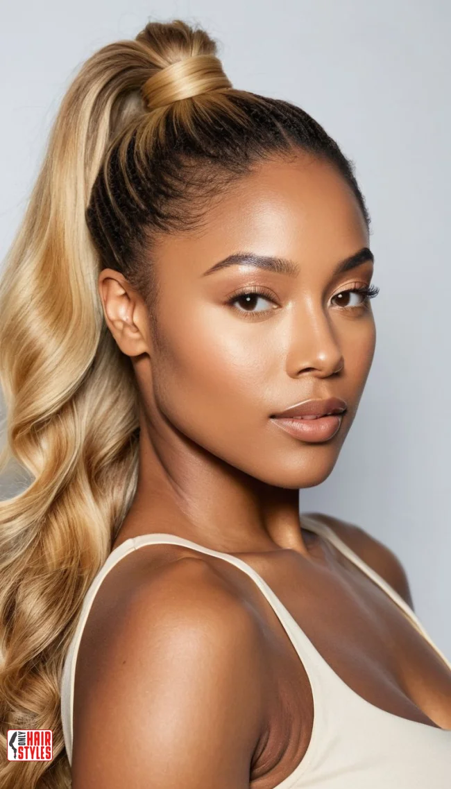 Side-Swept Ponytail | Ponytail Styles For Black Women: Trendy And Elegant Looks