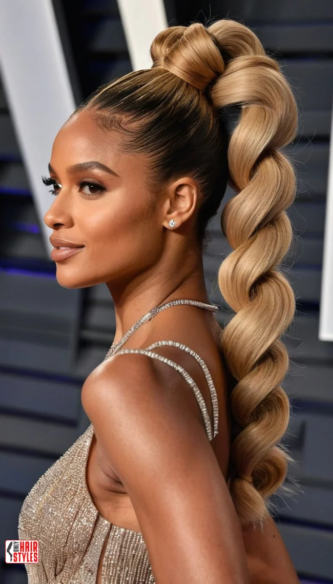 Bubble Ponytail | Ponytail Styles For Black Women: Trendy And Elegant Looks