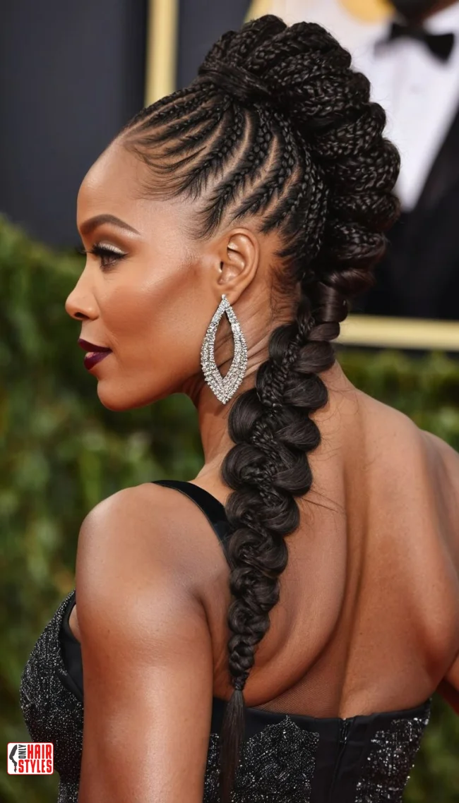 Braided Ponytail | Ponytail Styles For Black Women: Trendy And Elegant Looks