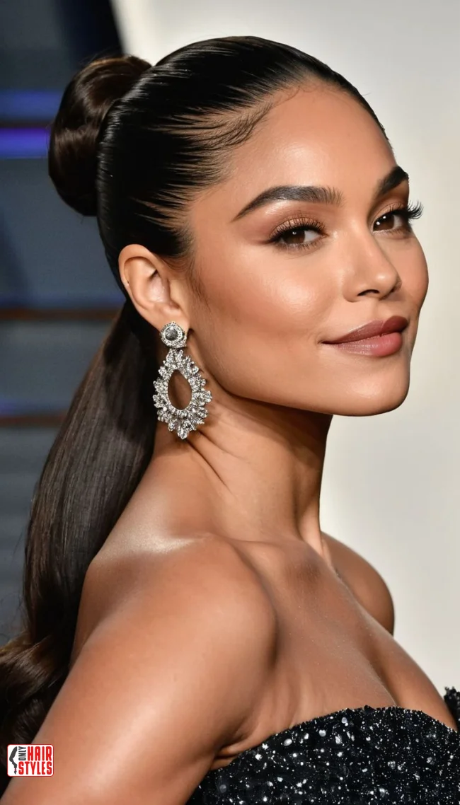 High Sleek Ponytail | Ponytail Styles For Black Women: Trendy And Elegant Looks