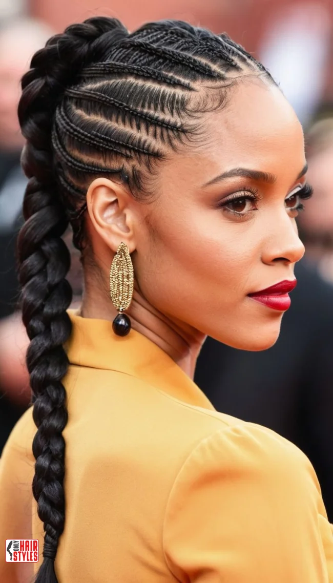 Braided Ponytail | Ponytail Styles For Black Women: Trendy And Elegant Looks