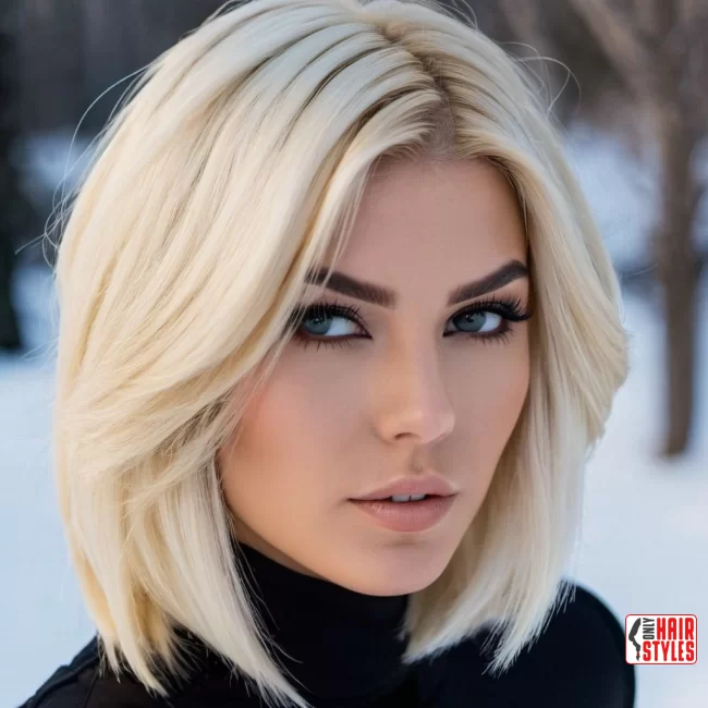 Blunt Cut Icy Layers | Winter Blonde Hairstyles: 20 Chic Ways To Flaunt This Hair Color