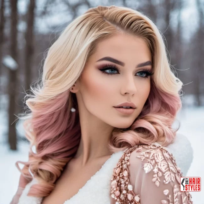 Rose Gold Elegance | Winter Blonde Hairstyles: 20 Chic Ways To Flaunt This Hair Color