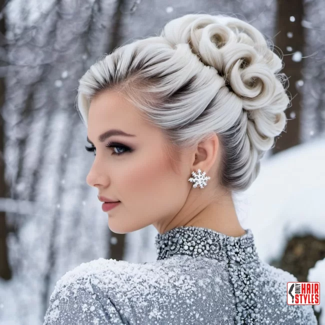 Silver Snowfall Updo | Winter Blonde Hairstyles: 20 Chic Ways To Flaunt This Hair Color