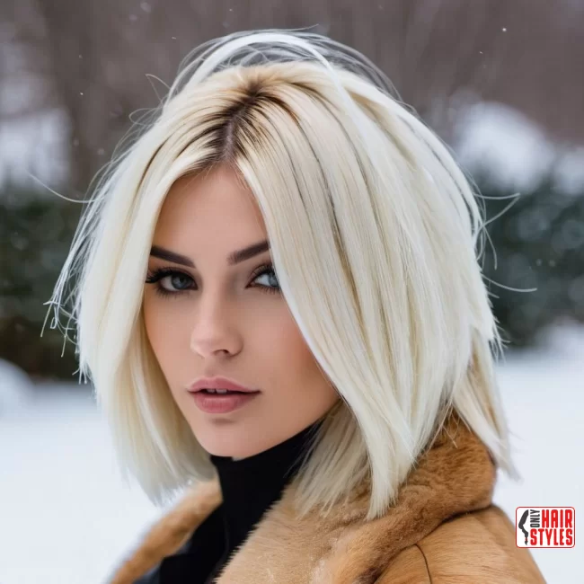 Blunt Cut Icy Layers | Winter Blonde Hairstyles: 20 Chic Ways To Flaunt This Hair Color