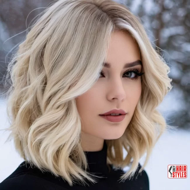 Rooted Ash Blonde Lob | Winter Blonde Hairstyles: 20 Chic Ways To Flaunt This Hair Color