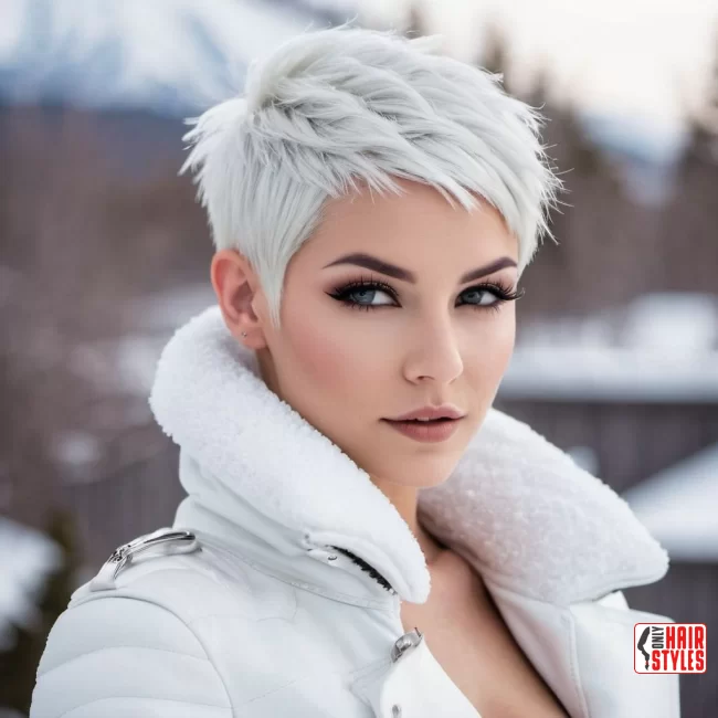Frosty Platinum Pixie | Winter Blonde Hairstyles: 20 Chic Ways To Flaunt This Hair Color