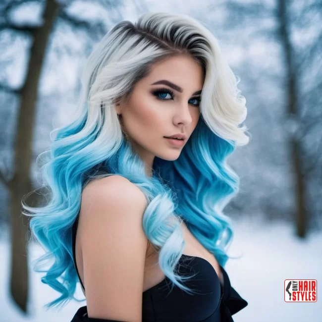 Icy Blue Ombre | Winter Blonde Hairstyles: 20 Chic Ways To Flaunt This Hair Color
