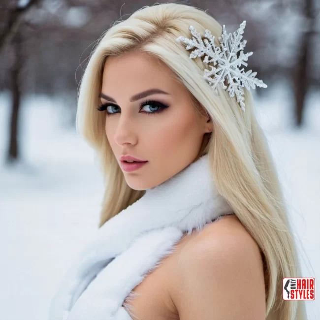 Sleek Snow Queen | Winter Blonde Hairstyles: 20 Chic Ways To Flaunt This Hair Color