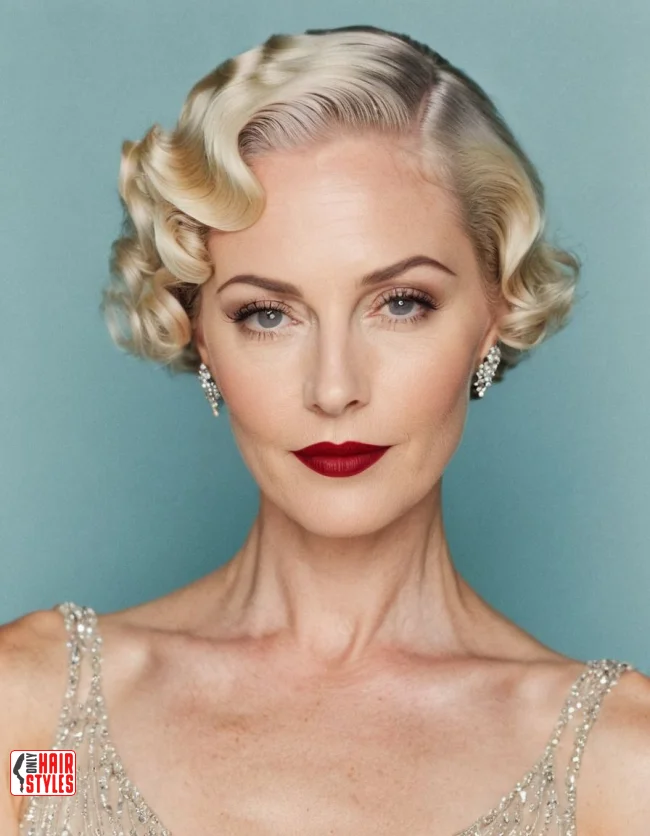 8. Short Hair with Finger Waves | 10 Gorgeous Mother Of The Bride Hairstyles For A Special Day