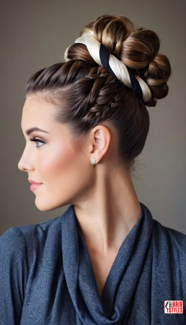 Braided Scarf Bun | Chic And Trendy: 24 Hairstyle Ideas Using A Scarf