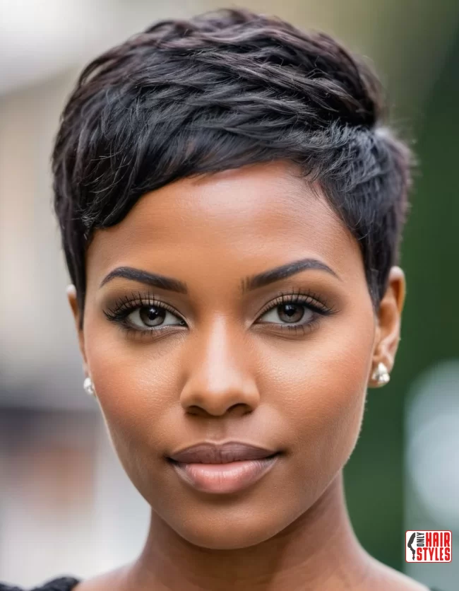 Pixie Cut | Short Natural Haircuts For Black Women With Round Faces
