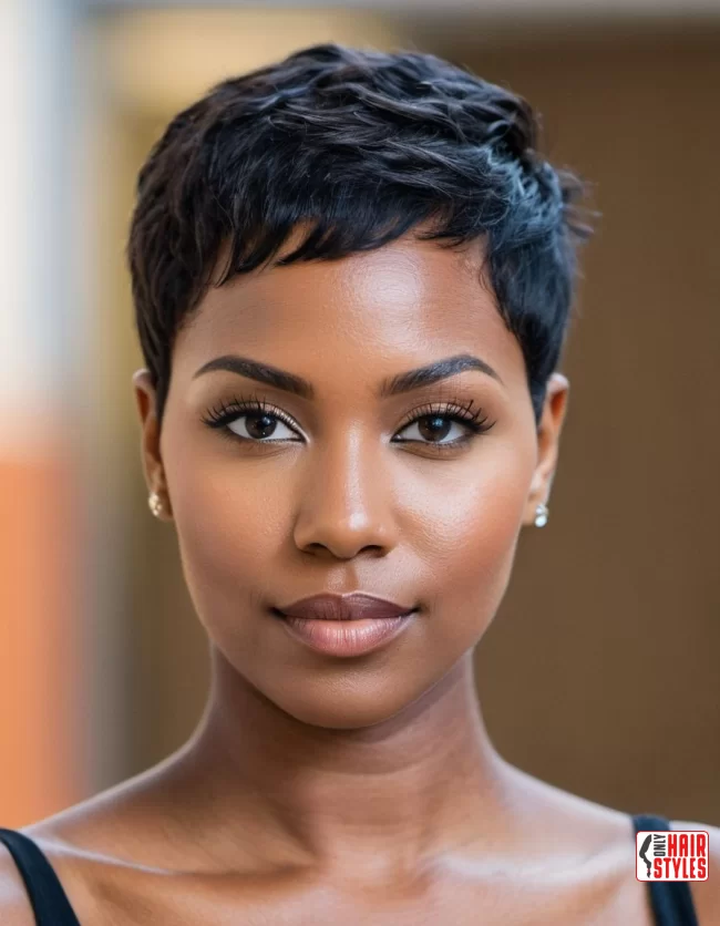 Pixie Cut | Short Natural Haircuts For Black Women With Round Faces