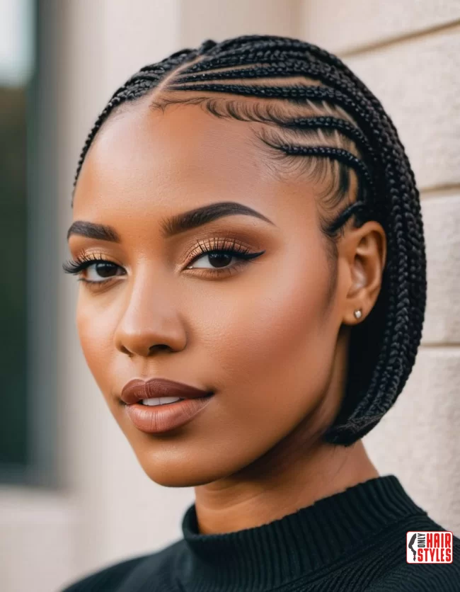 Short Box Braids | Short Natural Haircuts For Black Women With Round Faces