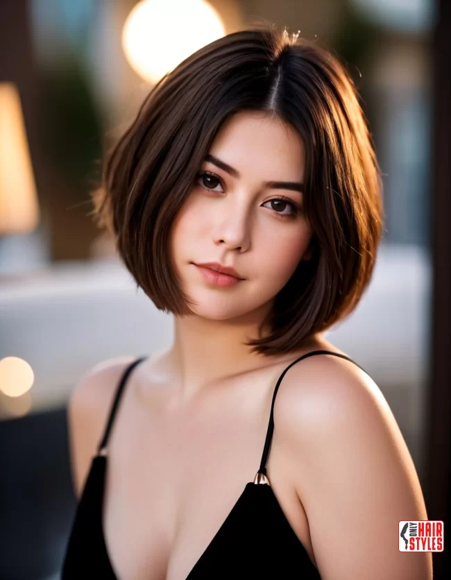 Chin-Length Bob | Best Medium-Length Haircuts For Chubby Faces: Style Guide