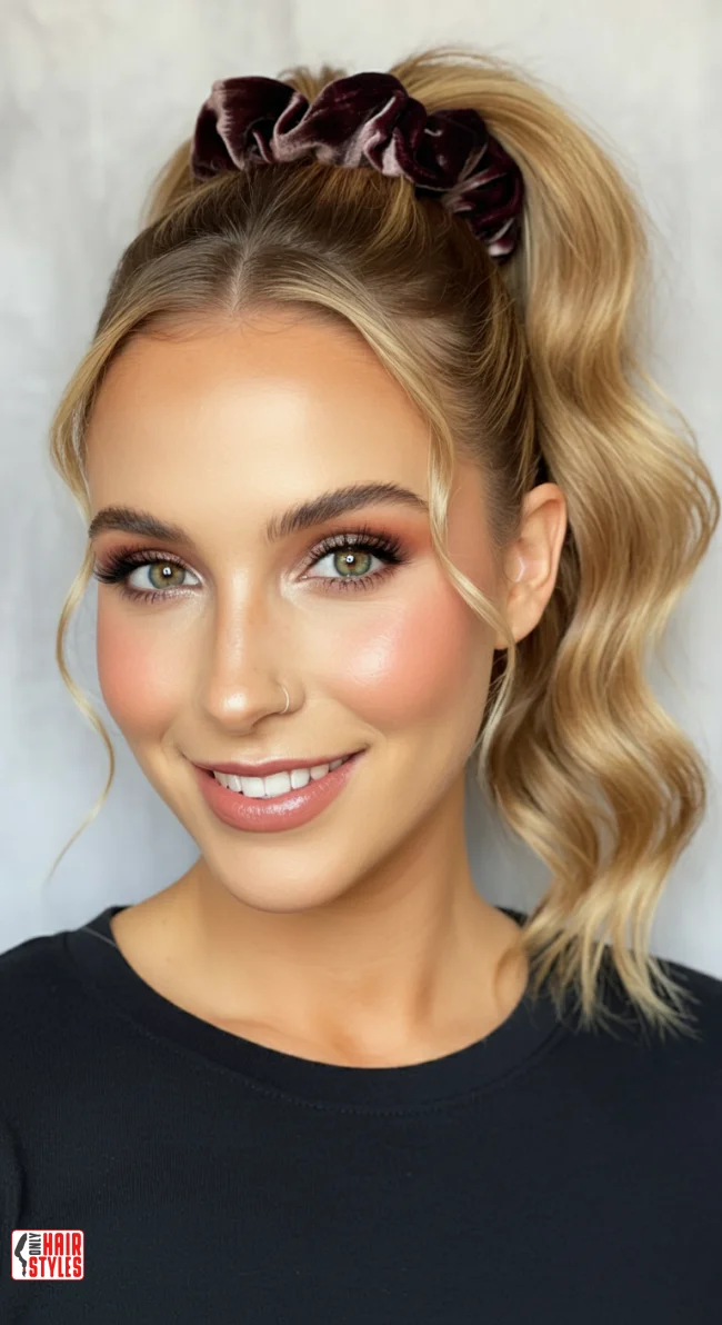 7. High Ponytail with Scrunchie | 90S Hairstyles That Feel Just As Relevant Today