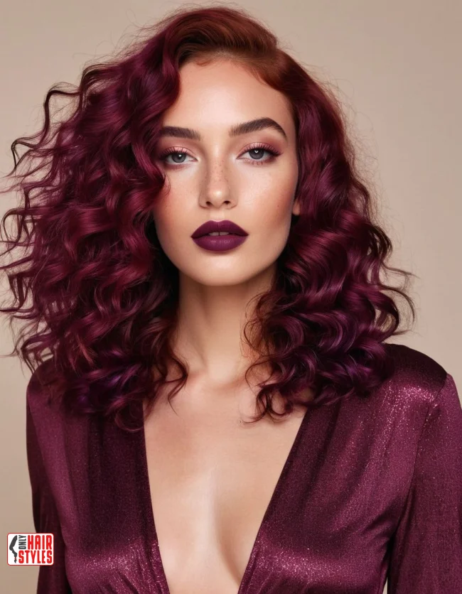 6. Burgundy | 10 Hair Colors For Cool Skin Tones, According To Stylists