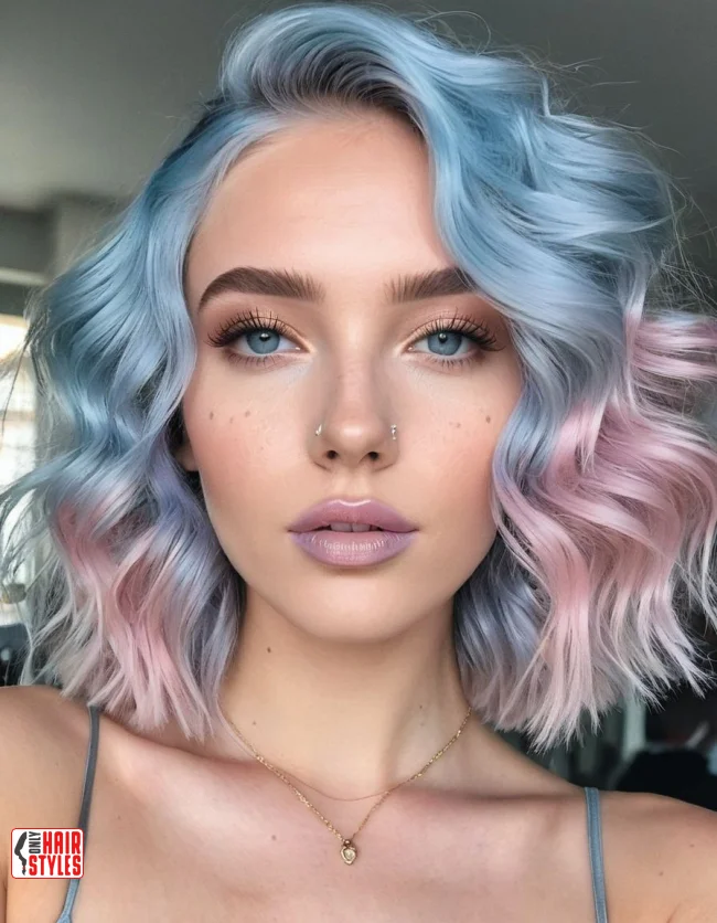 4. Icy Blue | 10 Hair Colors For Cool Skin Tones, According To Stylists