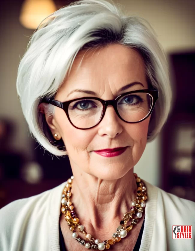 Short Hairstyles For Women Over 60 With Fine Hair And Glasses | Short Hairstyles For Women Over 60 With Fine Hair And Glasses