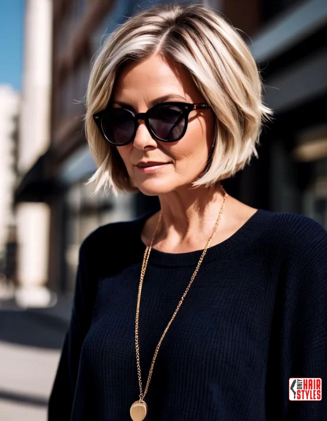 Short Layered Bob with Choppy Ends | Short Hairstyles For Women Over 60 With Fine Hair And Glasses