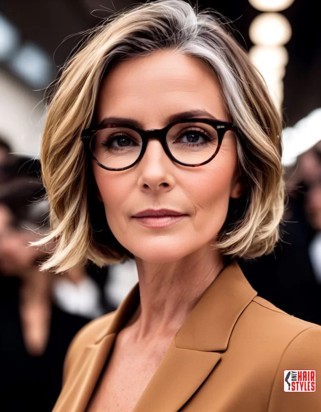 Textured Layers | Short Hairstyles For Women Over 60 With Fine Hair And Glasses