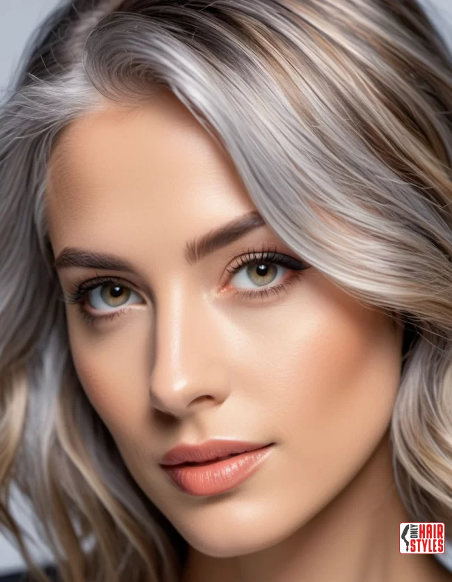 Transitioning to Gray with Balayage | Balayage Transition To Gray Hair - Gray Hair Balayage
