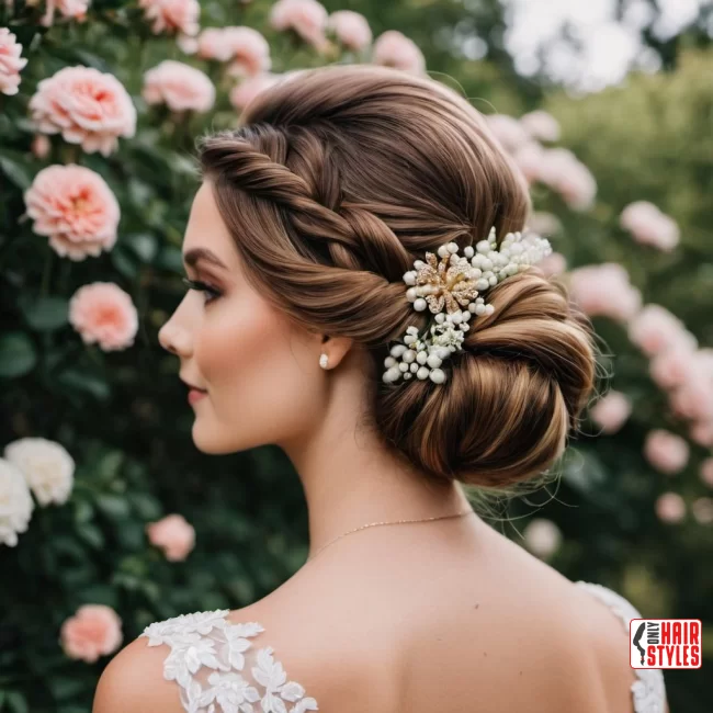 Side-Swept Chignon | How To: Hairstyles For Wedding Guests: 10 Most Beautiful Variants With Step-By-Step Guide