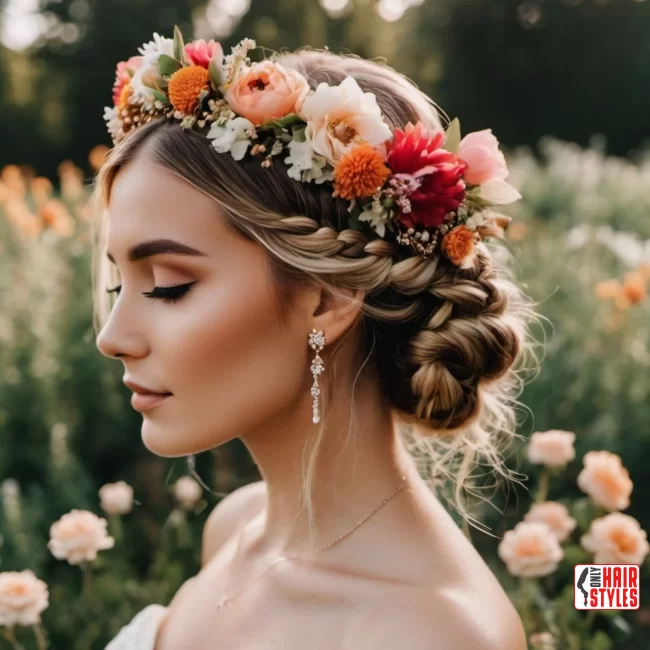 Bohemian Braided Crown | How To: Hairstyles For Wedding Guests: 10 Most Beautiful Variants With Step-By-Step Guide