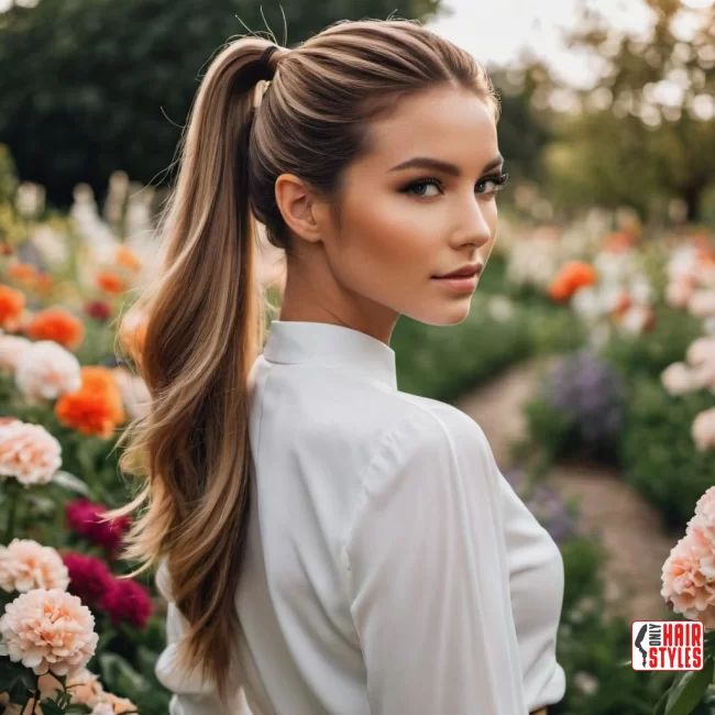 Textured Low Ponytail | How To: Hairstyles For Wedding Guests: 10 Most Beautiful Variants With Step-By-Step Guide