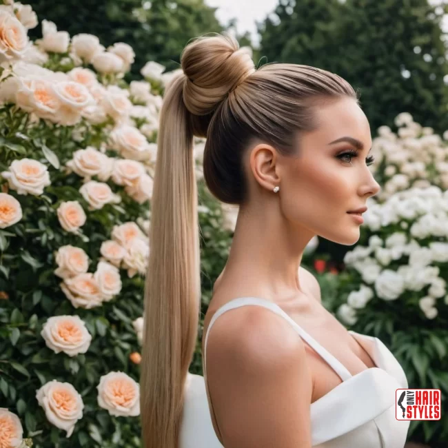 Sleek High Ponytail | How To: Hairstyles For Wedding Guests: 10 Most Beautiful Variants With Step-By-Step Guide