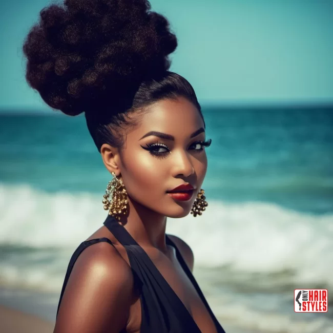 Retro Puff | 30 Top Hairstyles For Black Women (Trending For 2024)