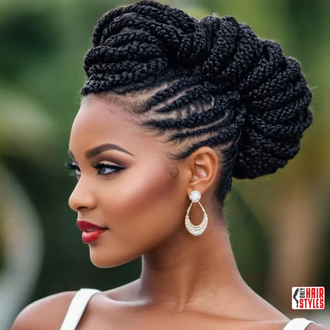 Twisted Updo | 30 Top Hairstyles For Black Women (Trending For 2024)