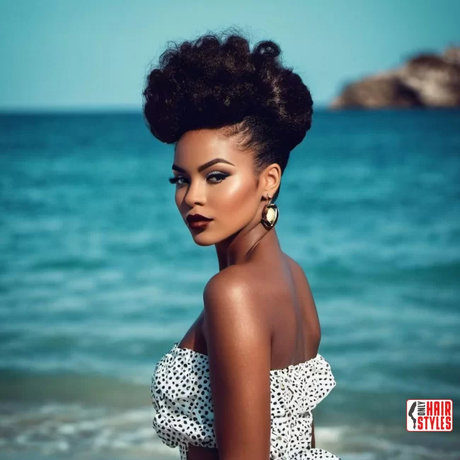 Retro Puff | 30 Top Hairstyles For Black Women (Trending For 2024)