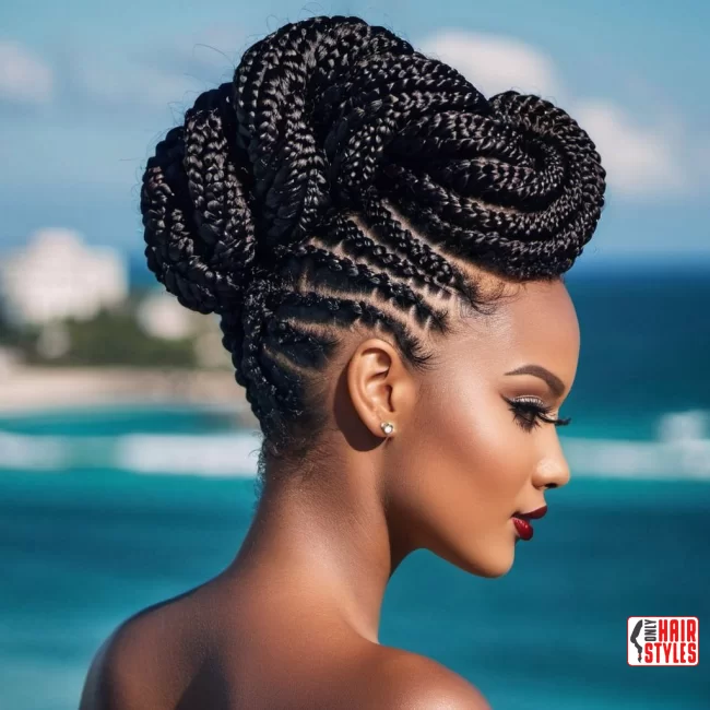 Twisted Updo | 30 Top Hairstyles For Black Women (Trending For 2024)