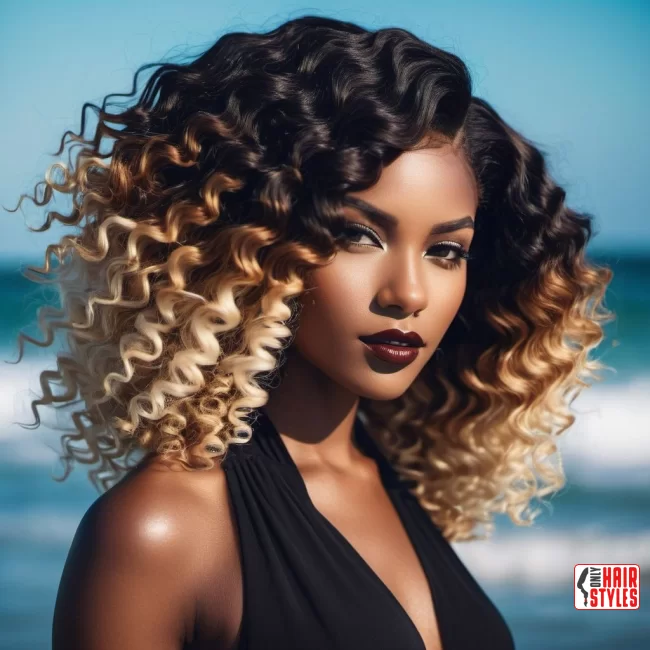Ombre Waves | 30 Top Hairstyles For Black Women (Trending For 2024)