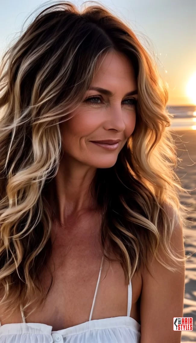 Tousled Beach Waves | 20 Long Hairstyles For Women Over 50