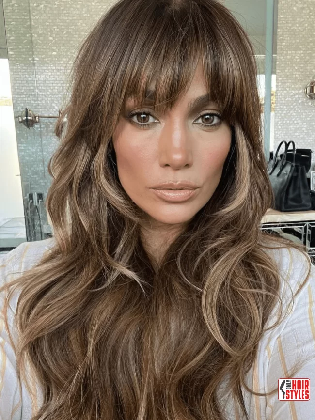 Face-Framing Bangs | 20 Long Hairstyles For Women Over 50