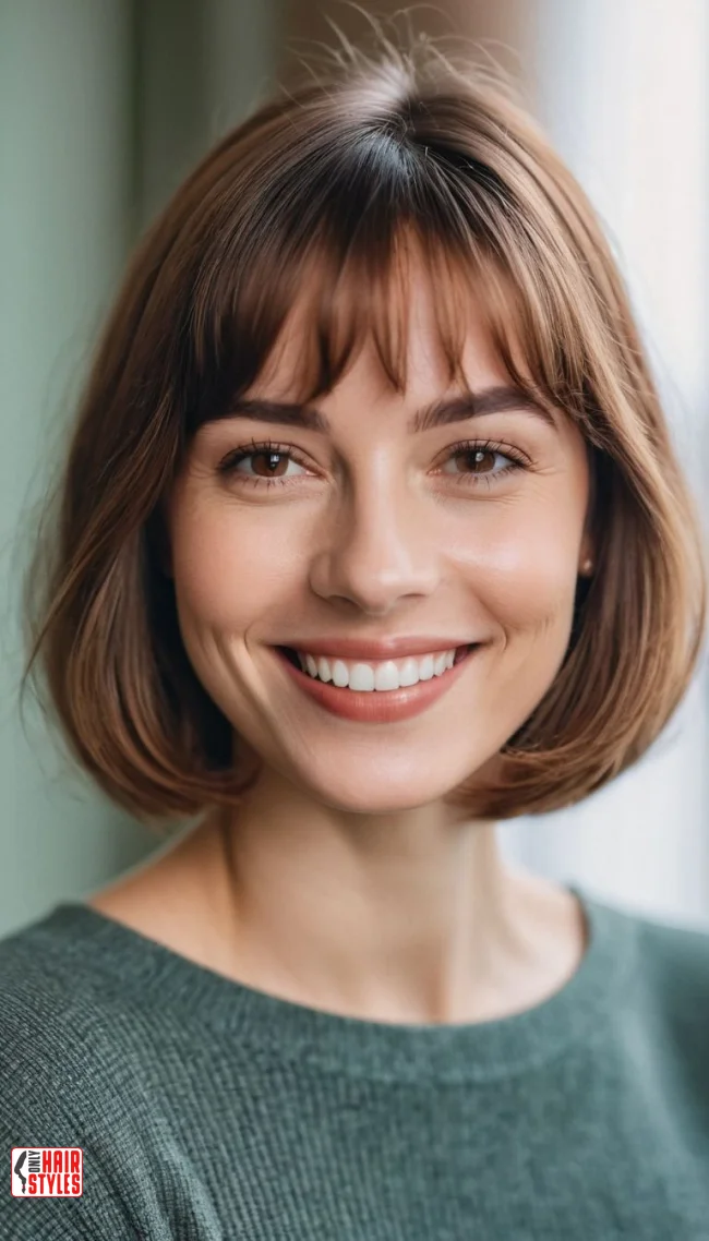 3. Wispy Bangs with a Bob Cut | 10 Jaw-Dropping Ideas Of Haircuts For Oval Faces With Bangs