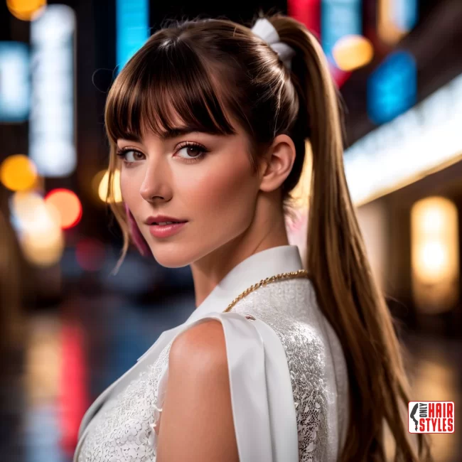 Ponytail Perfection with Birkin Bangs | Birkin Bangs: Retro Chic Revival Takes The Hair Scene By Storm