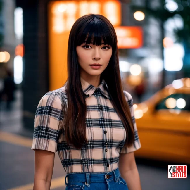 Sleek and Straight Birkin Bangs | Birkin Bangs: Retro Chic Revival Takes The Hair Scene By Storm