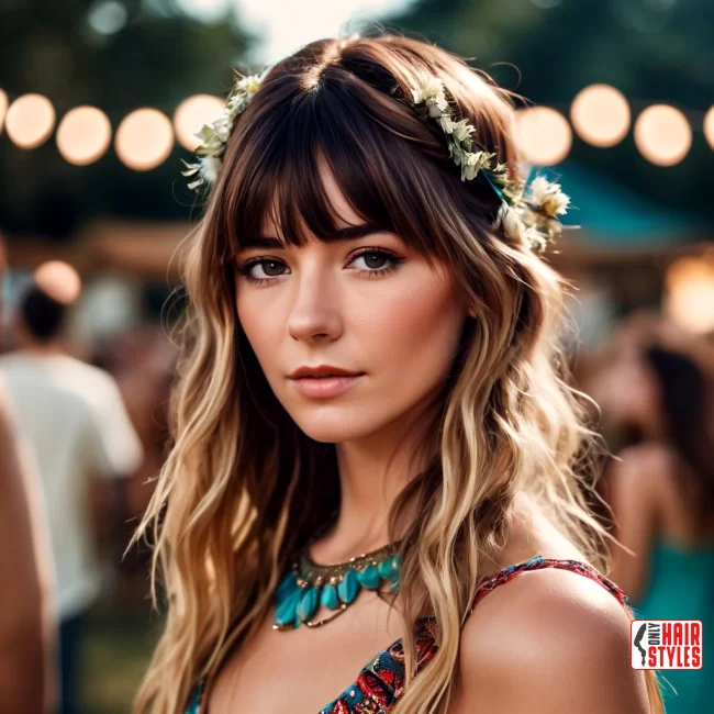 Half-Up, Half-Down Boho Vibes | Birkin Bangs: Retro Chic Revival Takes The Hair Scene By Storm