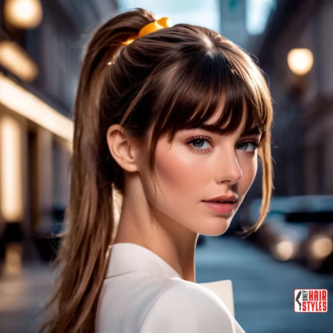 Ponytail Perfection with Birkin Bangs | Birkin Bangs: Retro Chic Revival Takes The Hair Scene By Storm