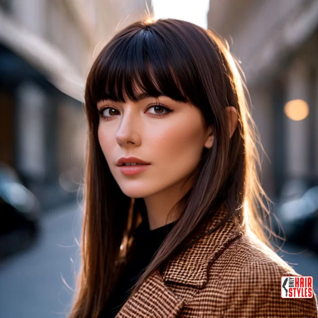 Sleek and Straight Birkin Bangs | Birkin Bangs: Retro Chic Revival Takes The Hair Scene By Storm