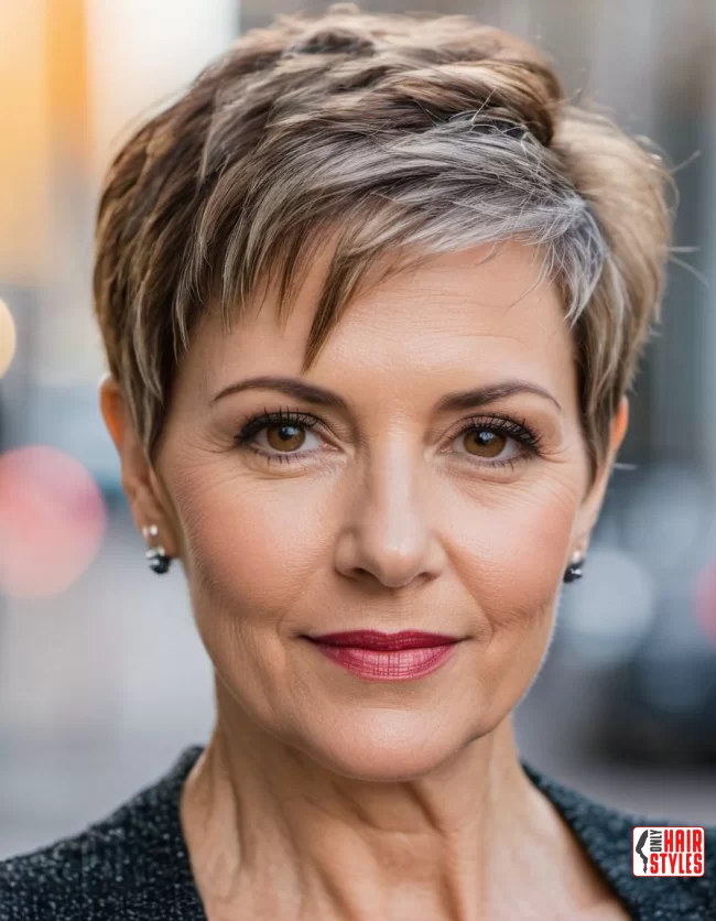 Side-Swept Pixie | Pixie Hairstyles For Women Over 50: Timeless And Trendy Styles