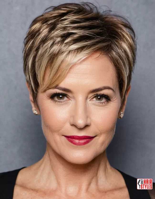 Layered Pixie | Pixie Hairstyles For Women Over 50: Timeless And Trendy Styles