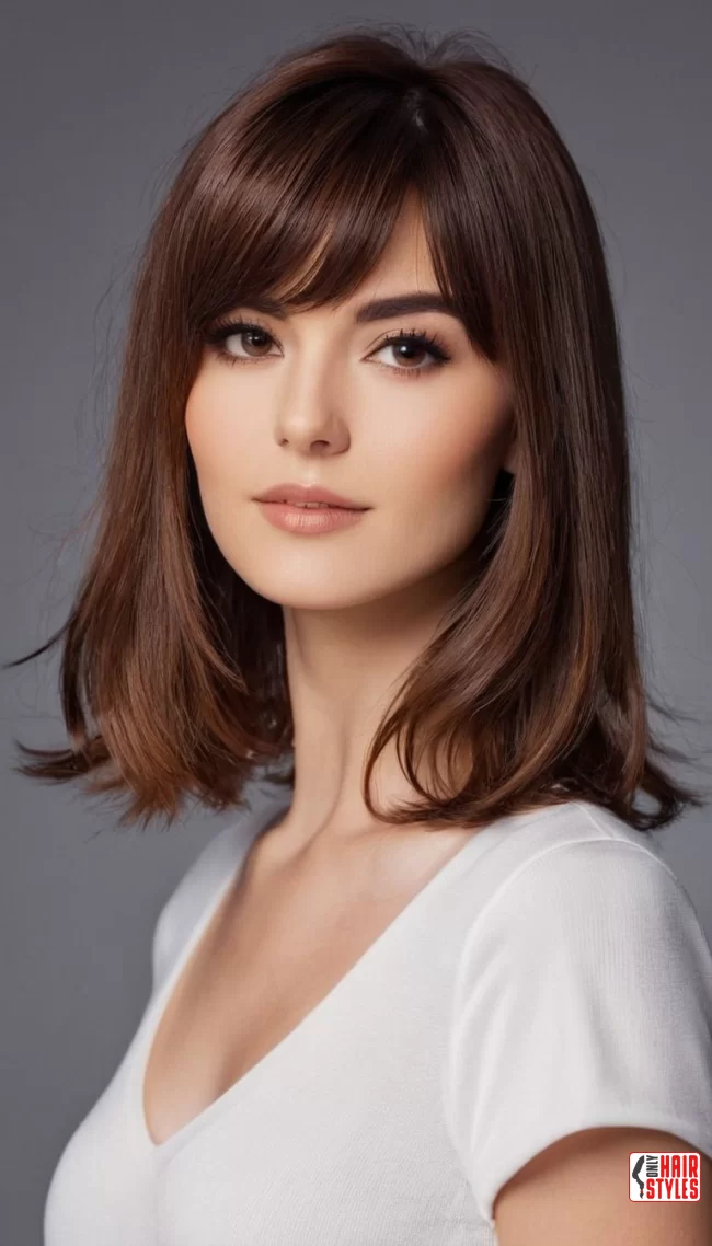 Side-Swept Bangs | Flattering Styles: Top Hairstyles For Square Face Shape
