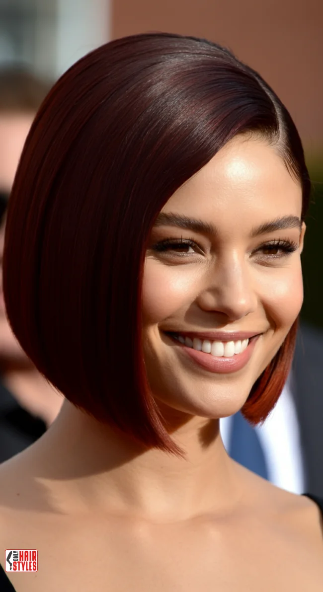 7. Sleek Bob with Side Part | 10 Inspiring Bob Haircuts For Women With Square Faces