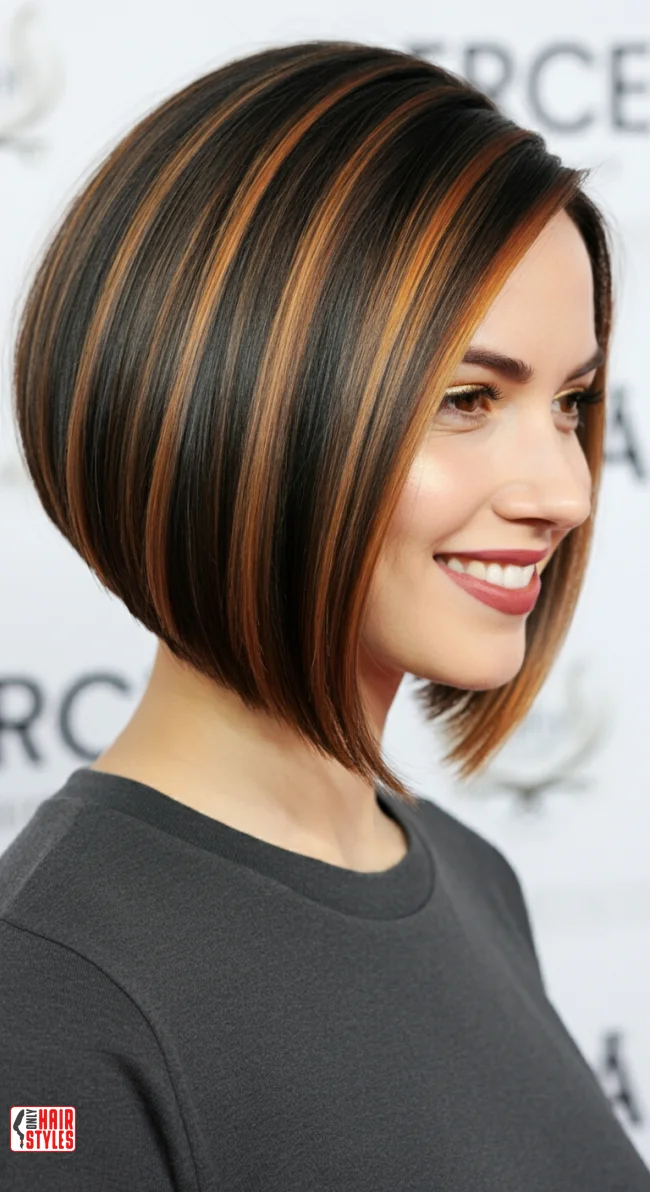 8. Inverted Bob with Highlights | 10 Inspiring Bob Haircuts For Women With Square Faces